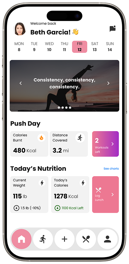 SLB Collection App Workout Screen